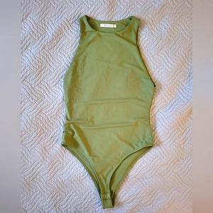 Reoria high-neck bodysuit tank top, size small